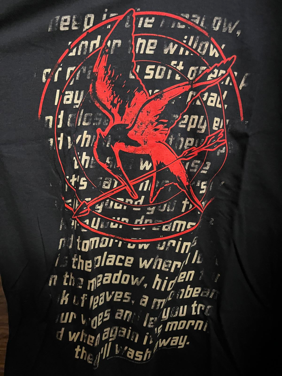 Hunger Games Movie Mockingjay T-shirt - Katniss Song 2010-XL