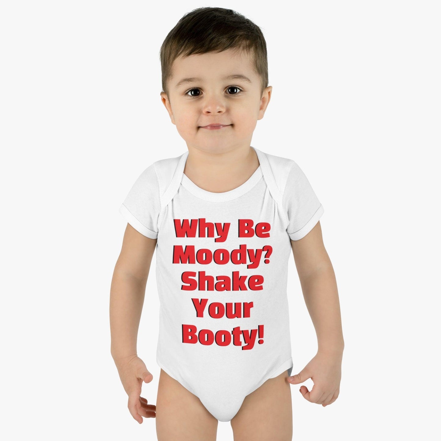 Why Be Moody? Shake Your Booty! Infant Baby Rib Bodysuit - Lizard Vigilante