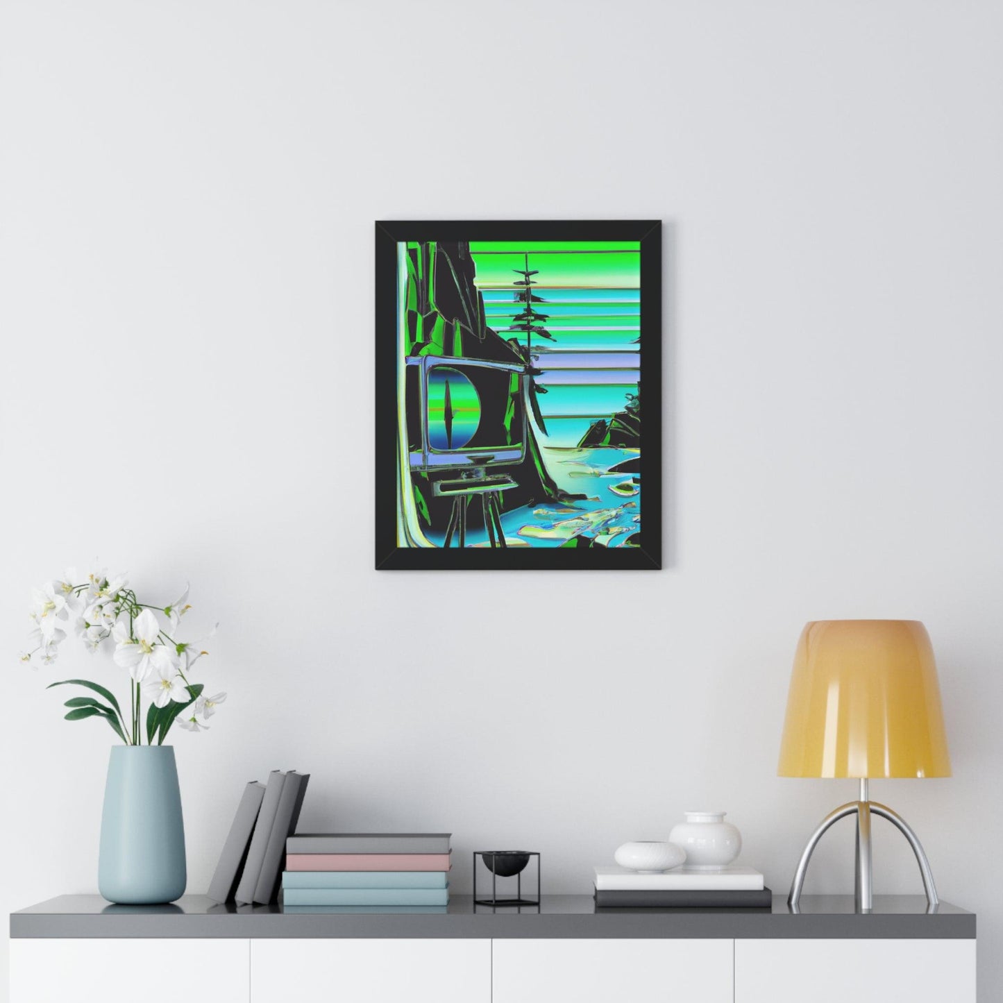 TVtv Framed Vertical Poster - Lizard Vigilante