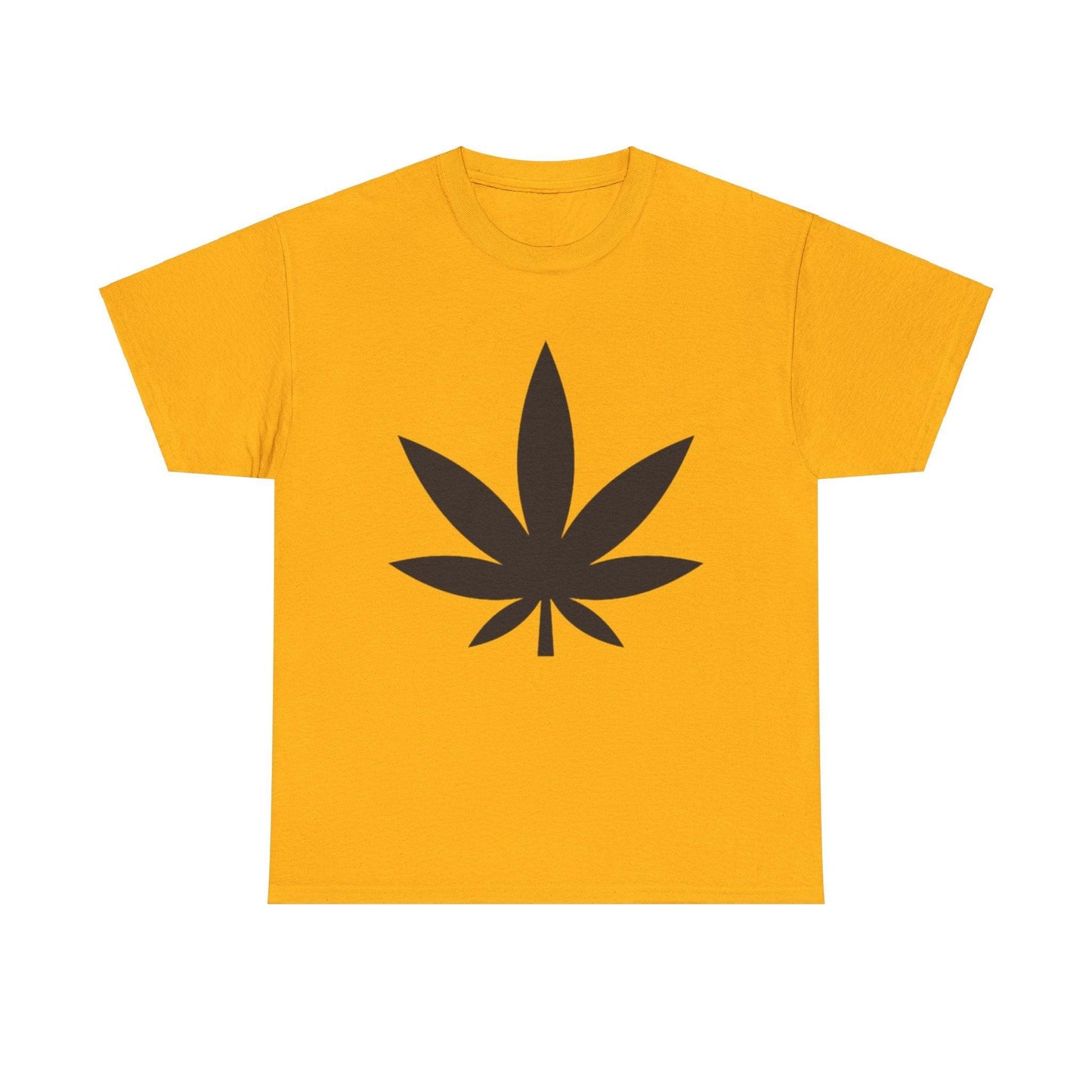 Black Pot Leaf Unisex Heavy Cotton Tee - Lizard Vigilante