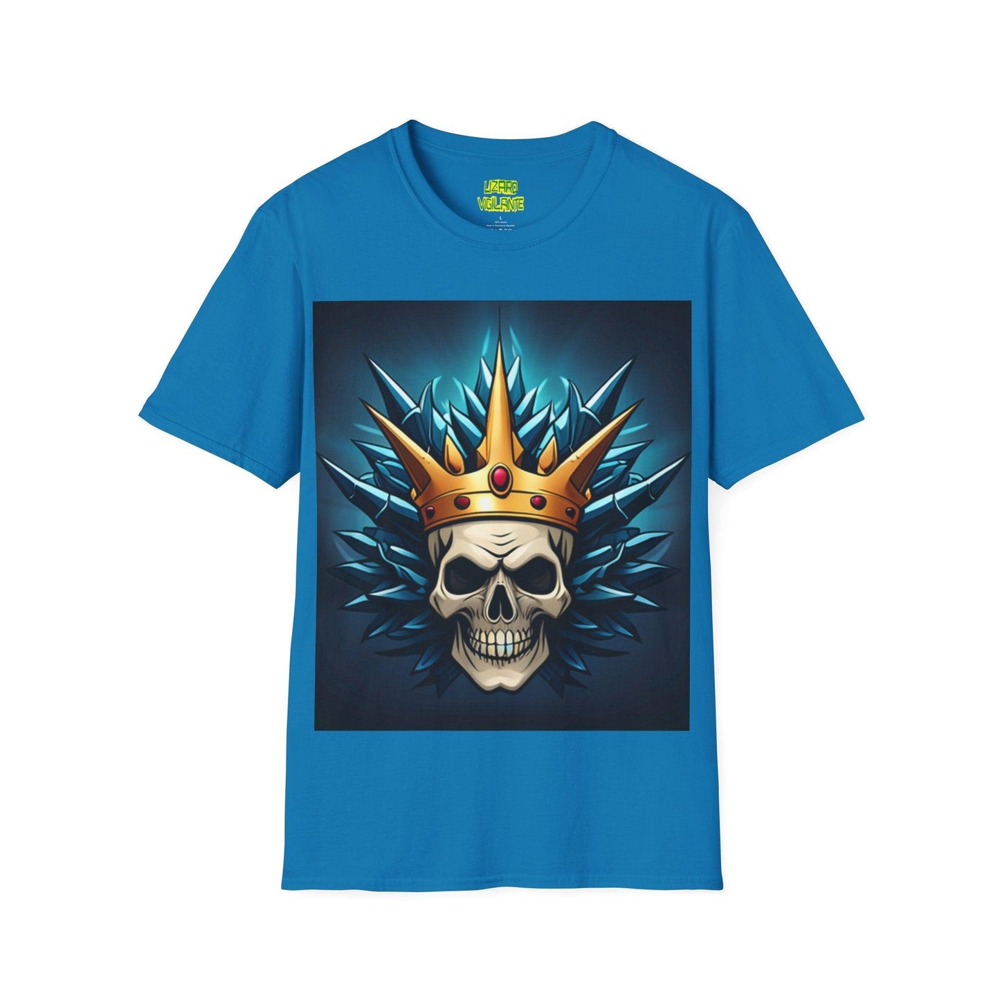 Blue Skeleton Queen Unisex Softstyle T-Shirt - Lizard Vigilante