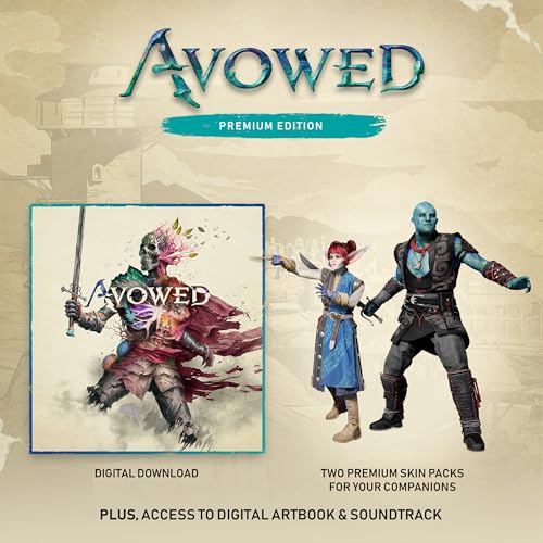 Avowed – Premium Edition SteelBook – Xbox Series X|S and Windows Digital Code (Code in Box)