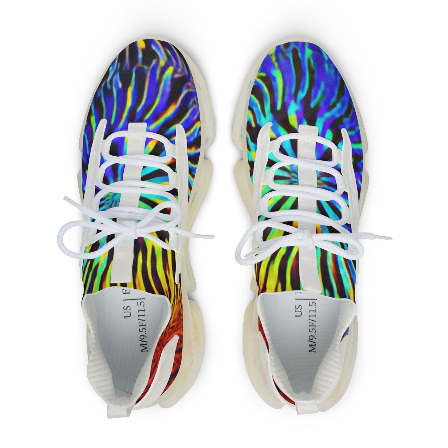 Tie Dyed Men's Mesh Sneakers - Lizard Vigilante