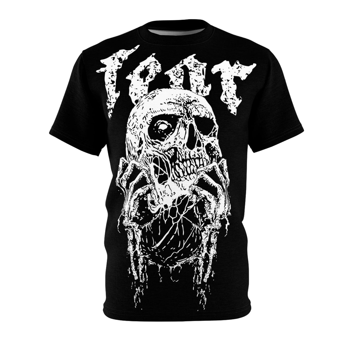 Fear Skull Unisex Cut & Sew Tee (AOP) - Lizard Vigilante