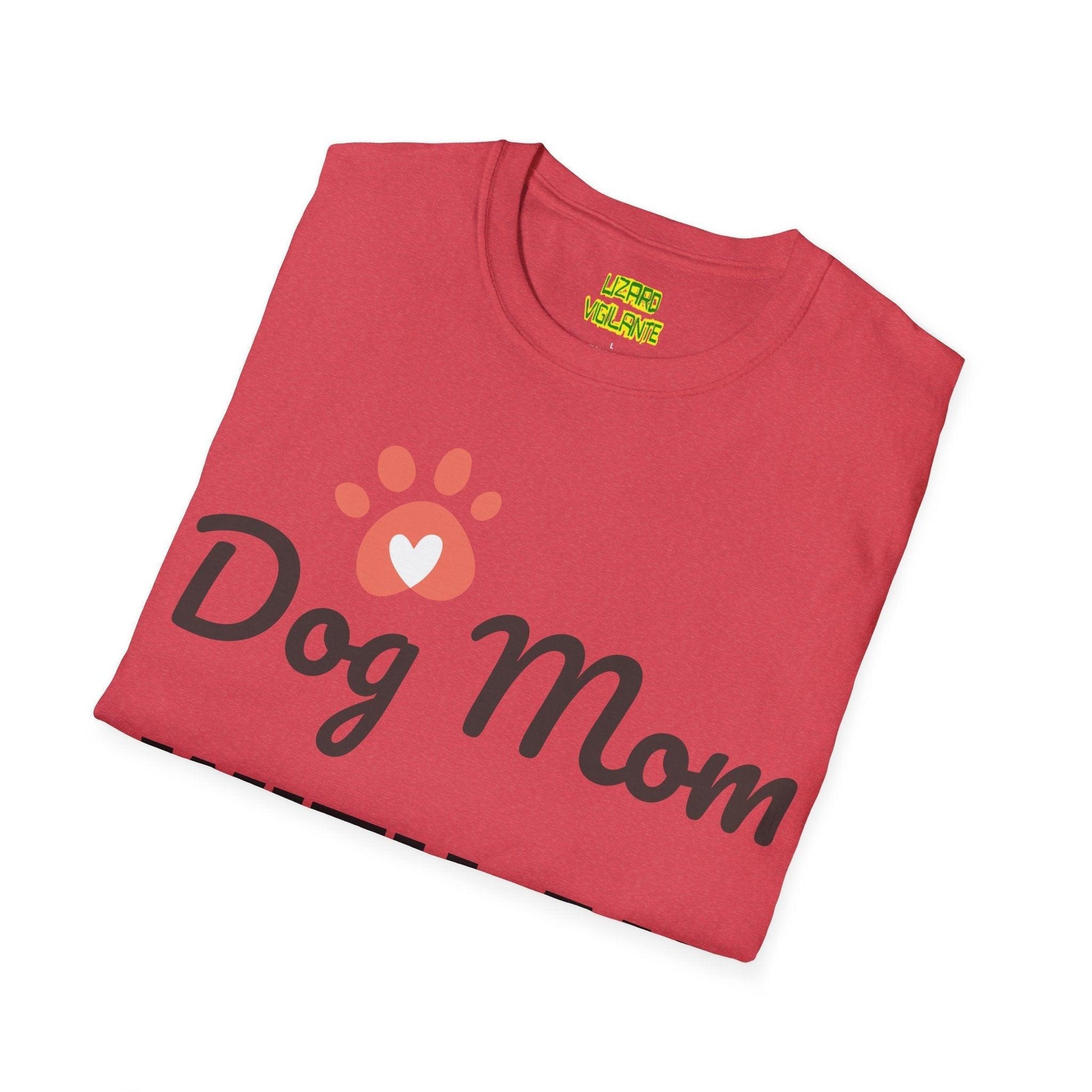 Dog Mom WITH AN ATTITUDE Unisex Softstyle T-Shirt - Lizard Vigilante