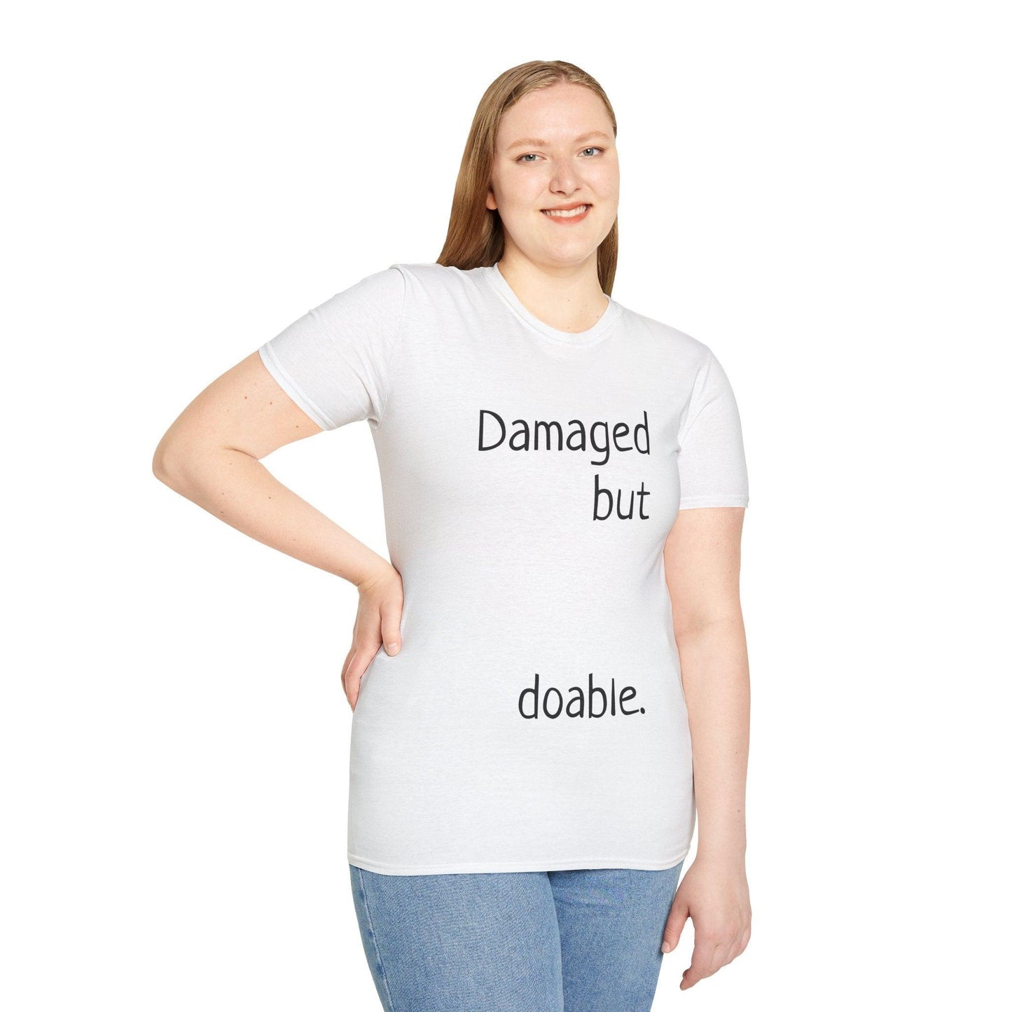 Damaged but doable. Unisex Softstyle T-Shirt - Lizard Vigilante