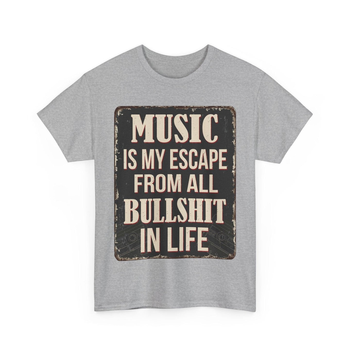 Music Escape Unisex Heavy Cotton Tee - Lizard Vigilante