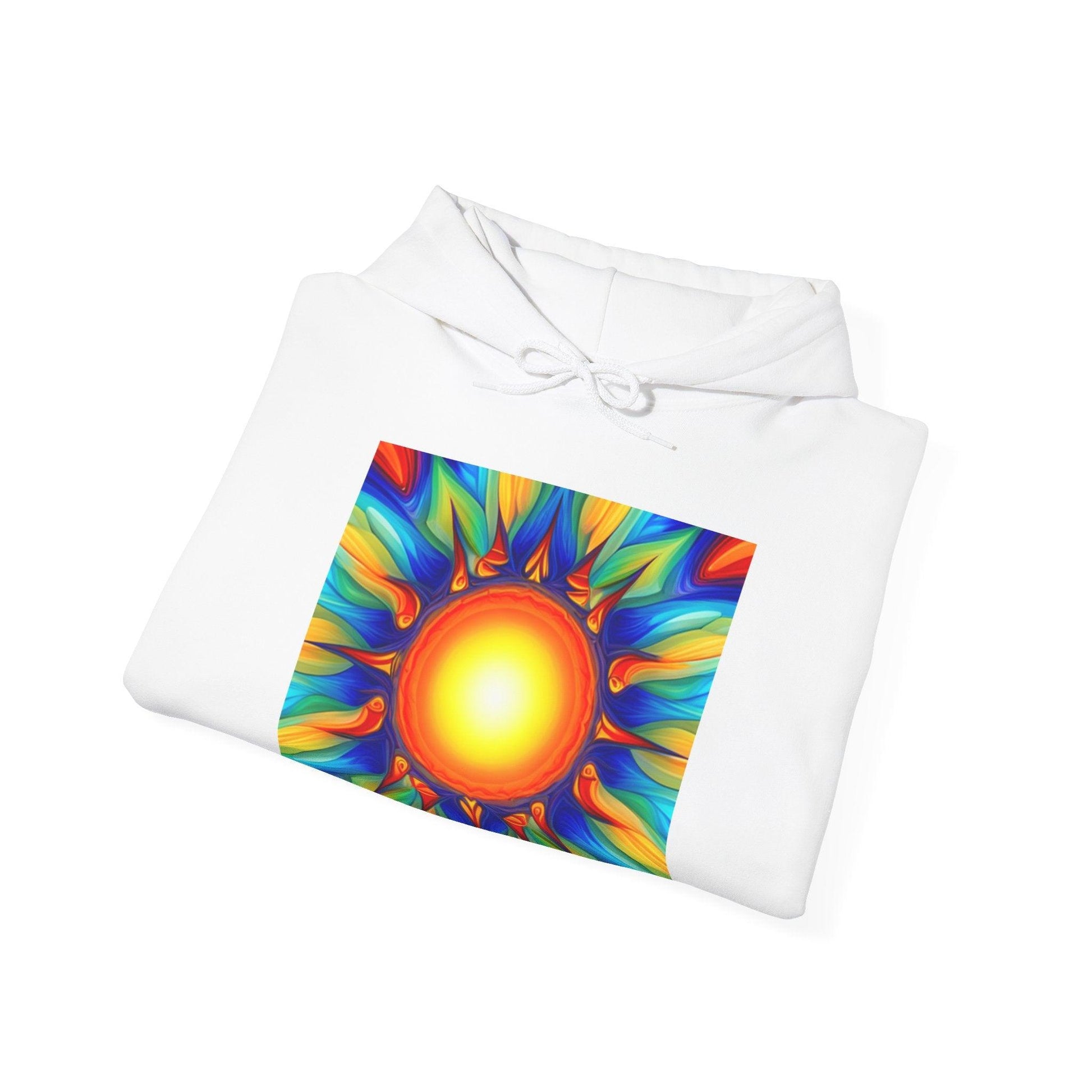 Psychedelic Sun Unisex Heavy Blend™ Hooded Sweatshirt - Lizard Vigilante