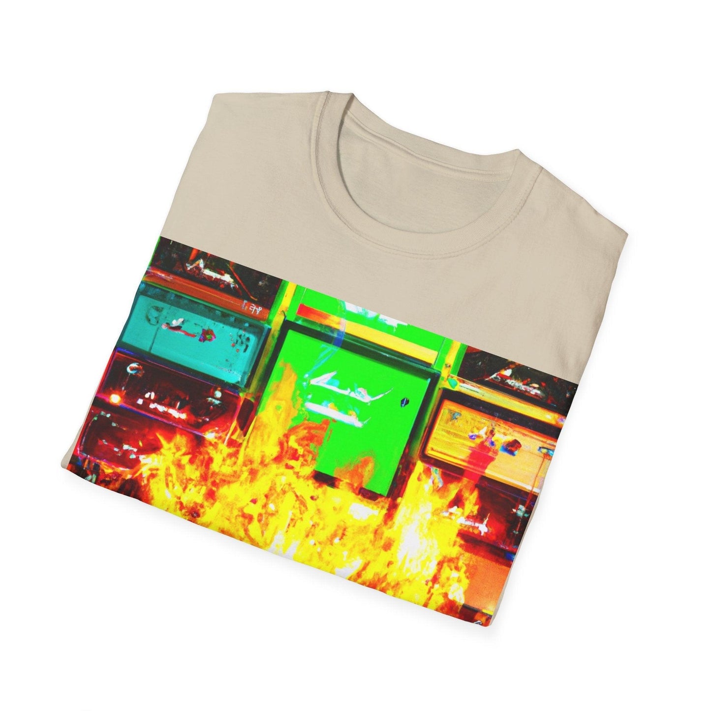 Rock Fire Unisex Softstyle T-Shirt - Lizard Vigilante