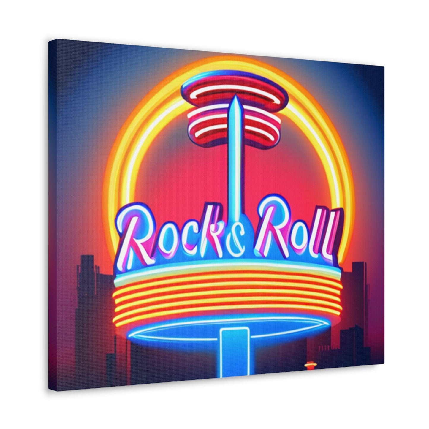 Rock & Roll Diner Canvas Gallery Wraps by Lizard Vigilante - Lizard Vigilante