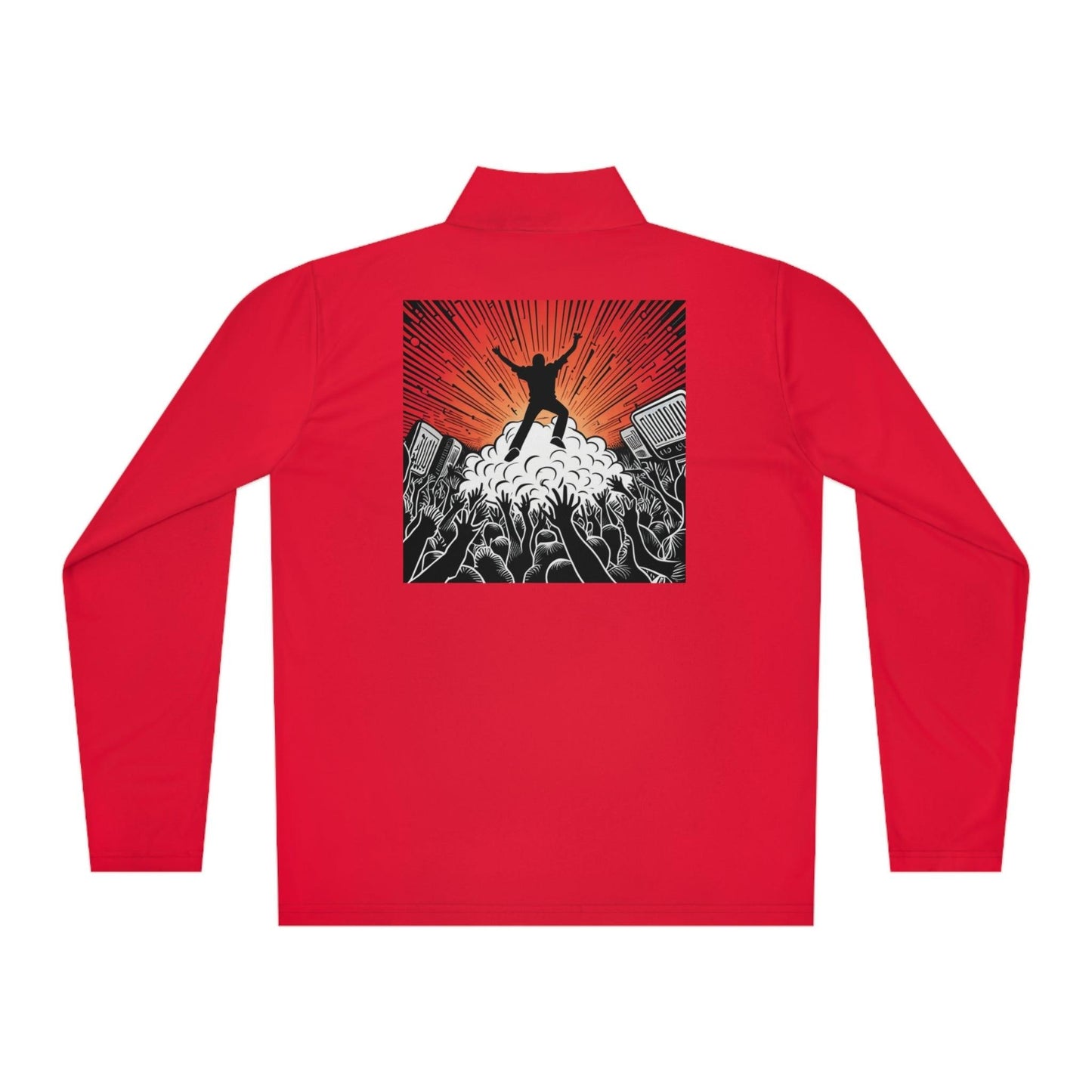 Metal Concert Unisex Quarter-Zip Pullover - Lizard Vigilante