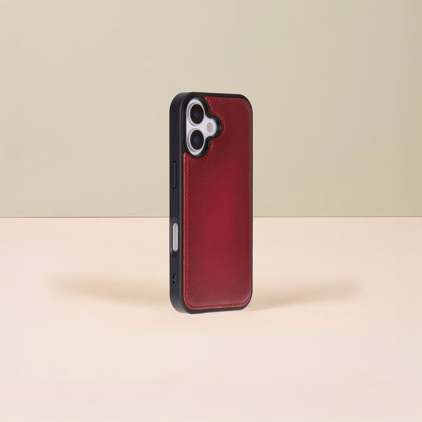 Leathere iPhone 17 Wallet Case – Red Edition - New York