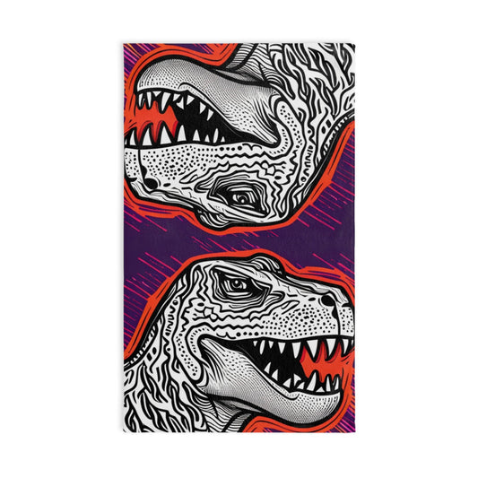 DinoGraphic Hand Towel - Lizard Vigilante