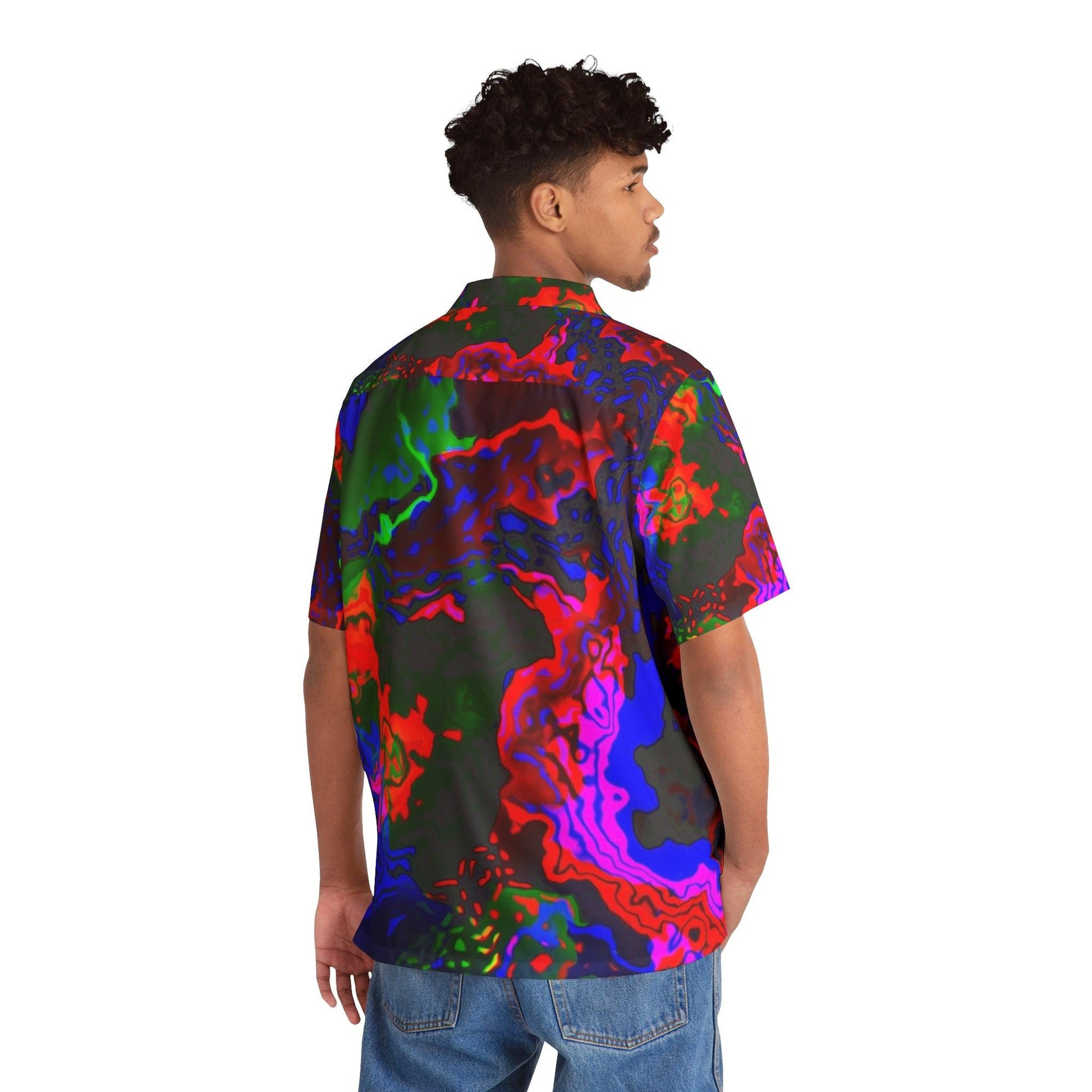 Rainbow in the Darknesss Men's Hawaiian Shirt - Lizard Vigilante