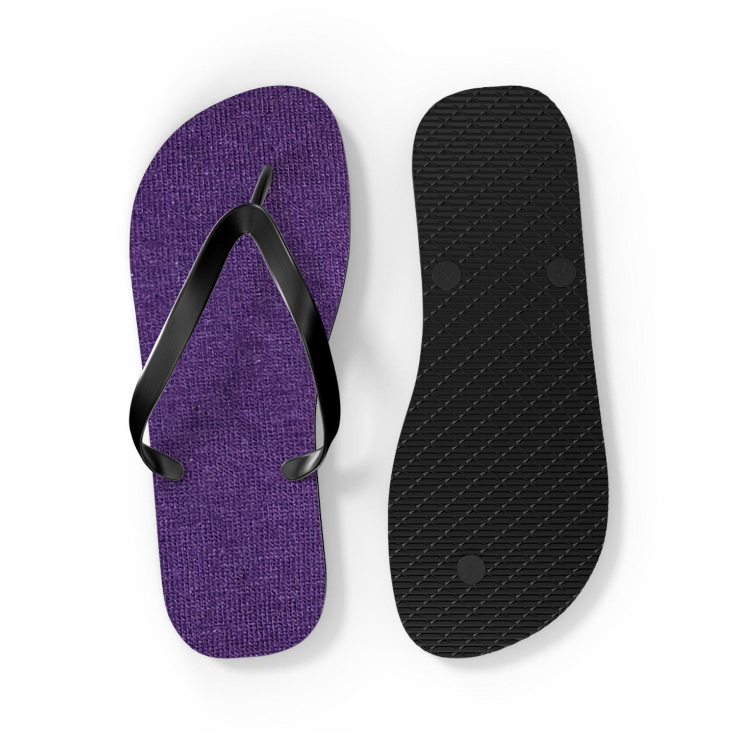 Faux Purple Silk Flip Flops - Lizard Vigilante