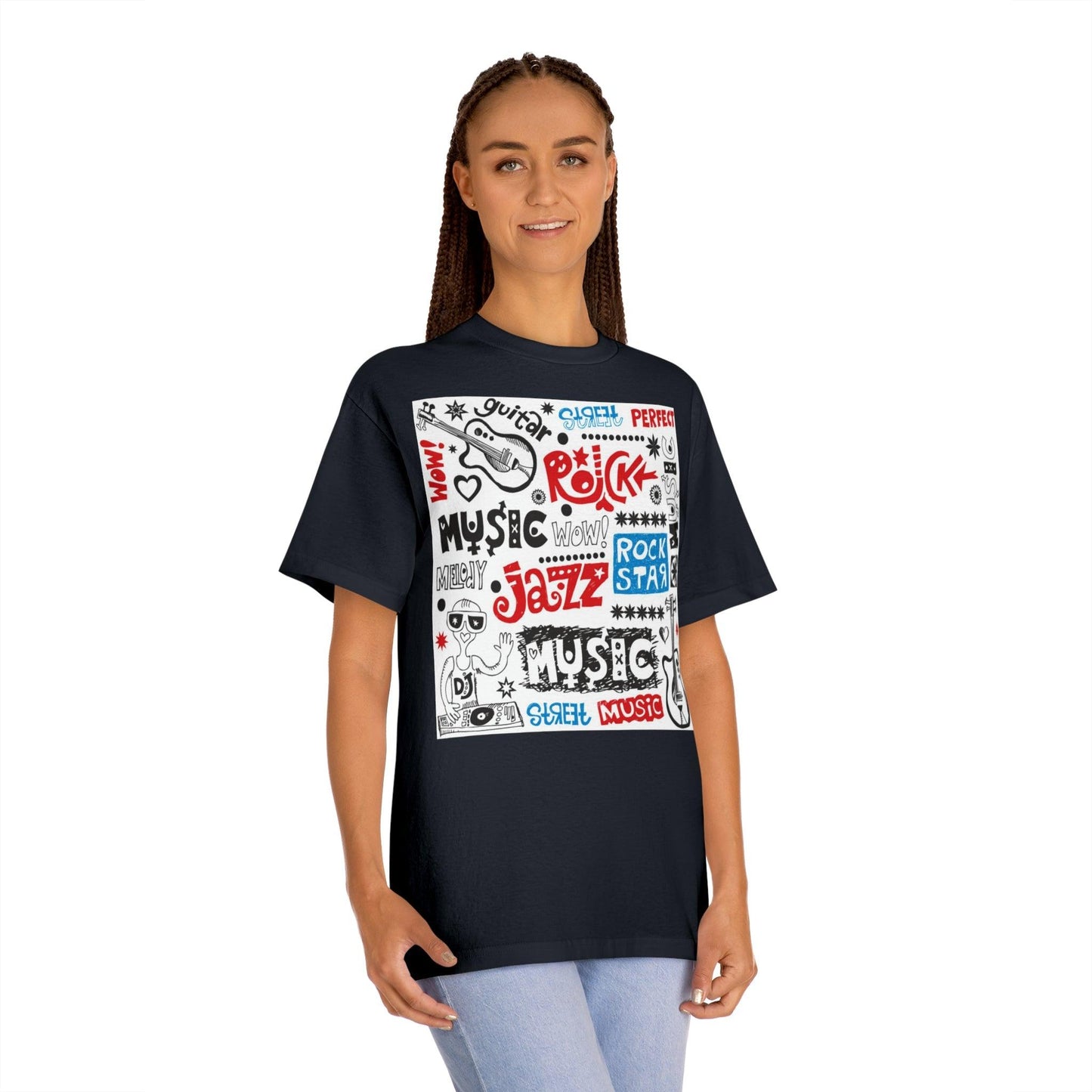 Music Doodle Collage' Unisex Classic Tee - Lizard Vigilante