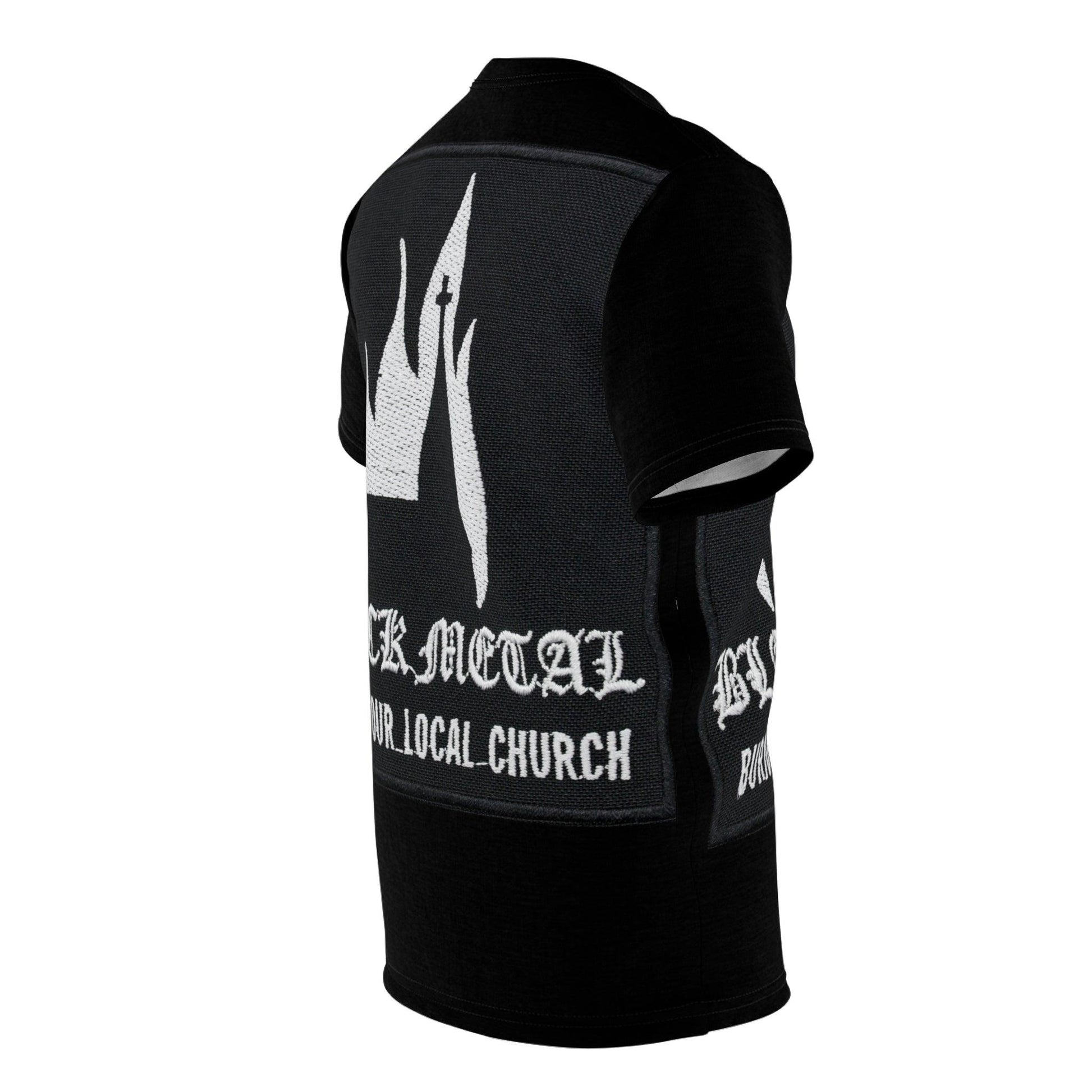 BLACK METAL Burn Your Local Church Unisex Tee - Premium All Over Prints from Printify - Just $49.95! Shop now at Lizard Vigilante