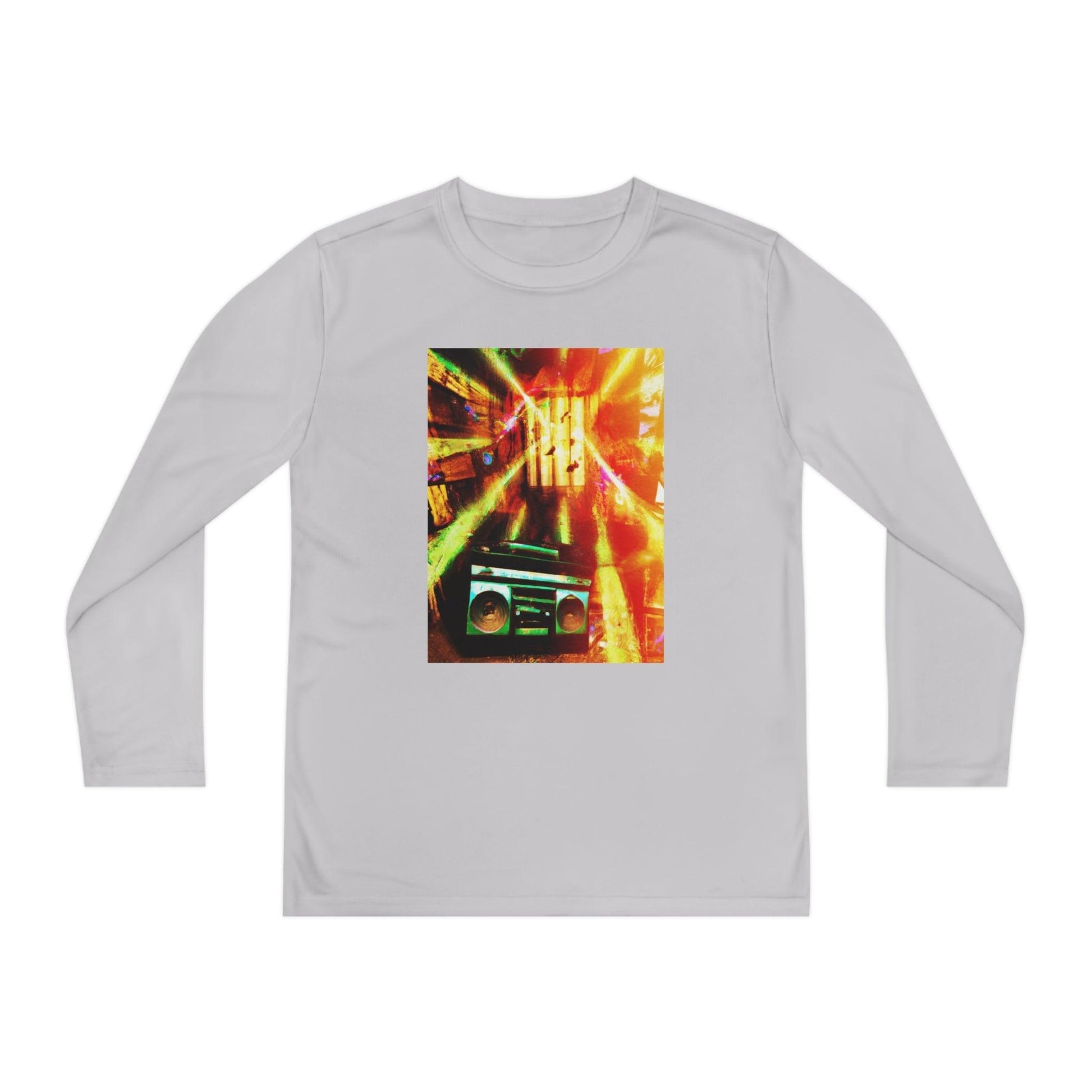 Prison BoomBox Light Burst Youth Long Sleeve Competitor Tee - Lizard Vigilante