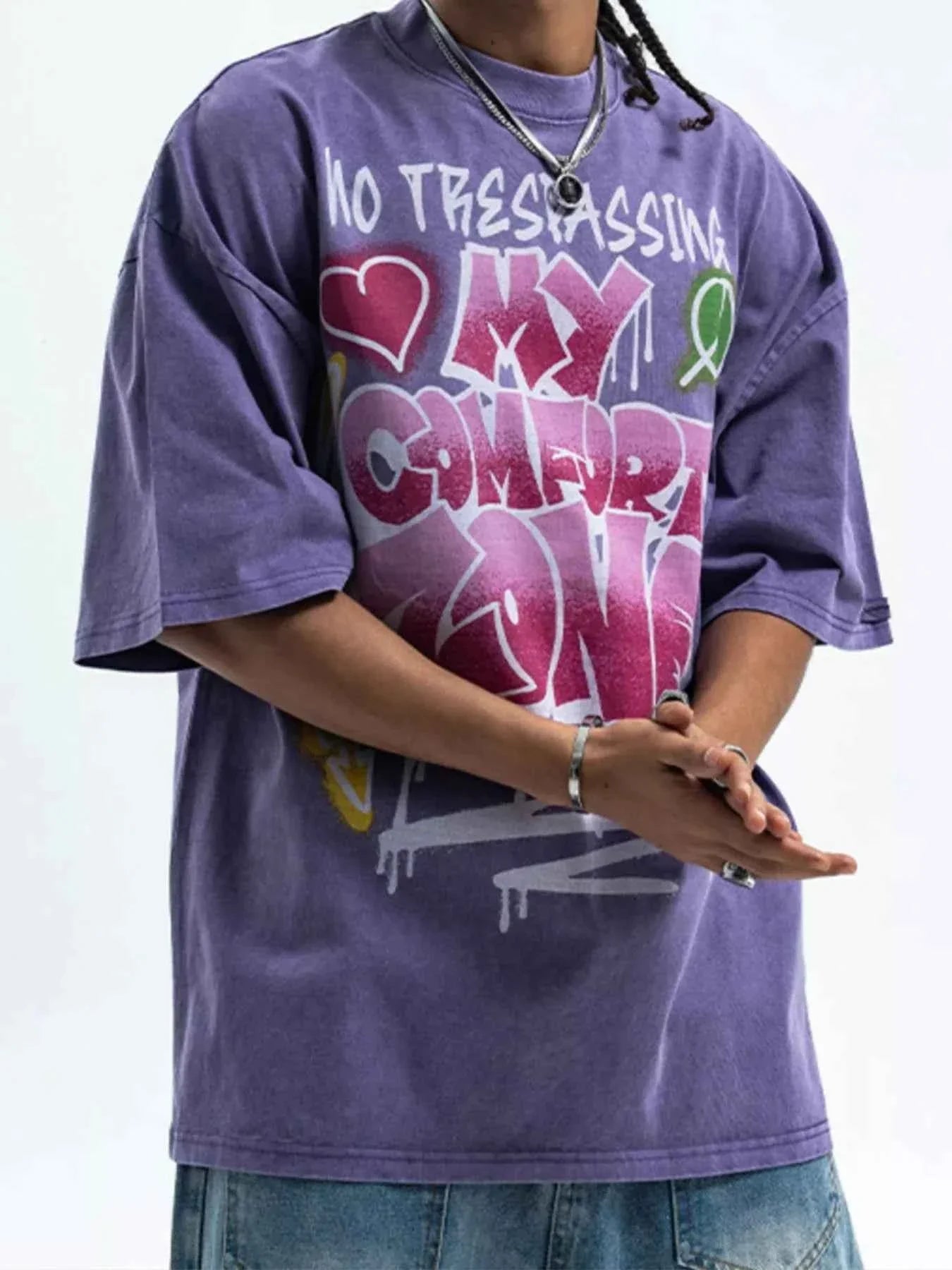 Stylish Men's Graphic Tee, Comfortable Half Sleeve T-Shirt for Men