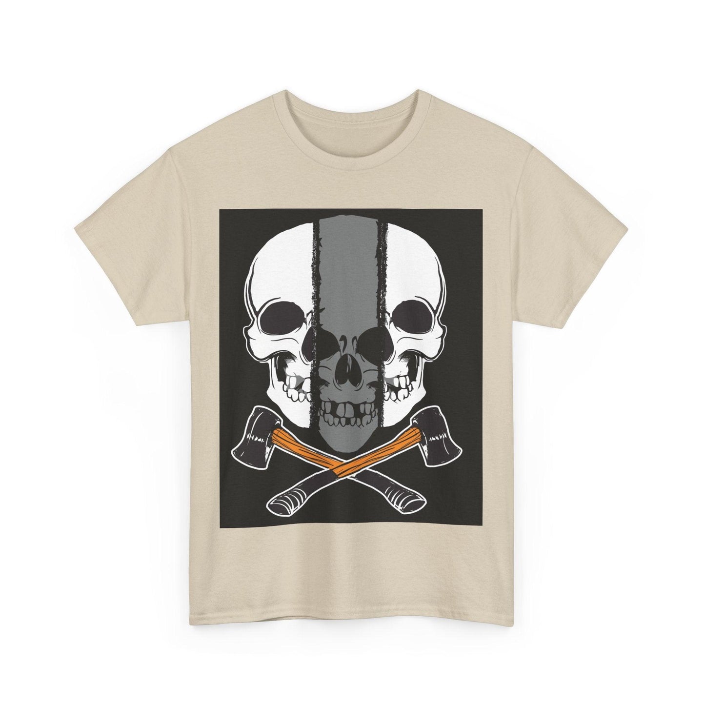 Hatchet Skull Unisex Heavy Cotton Tee - Lizard Vigilante