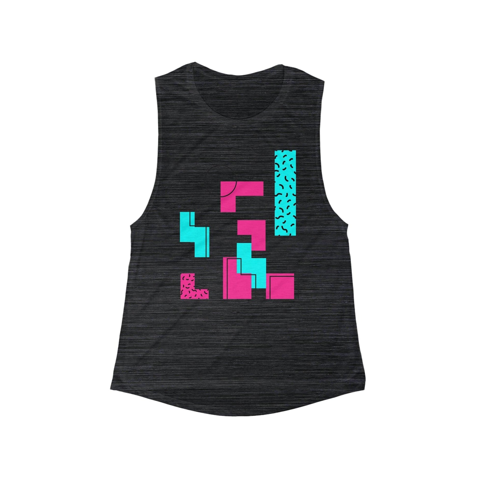 Women's Flowy Scoop Muscle Tank - Lizard Vigilante