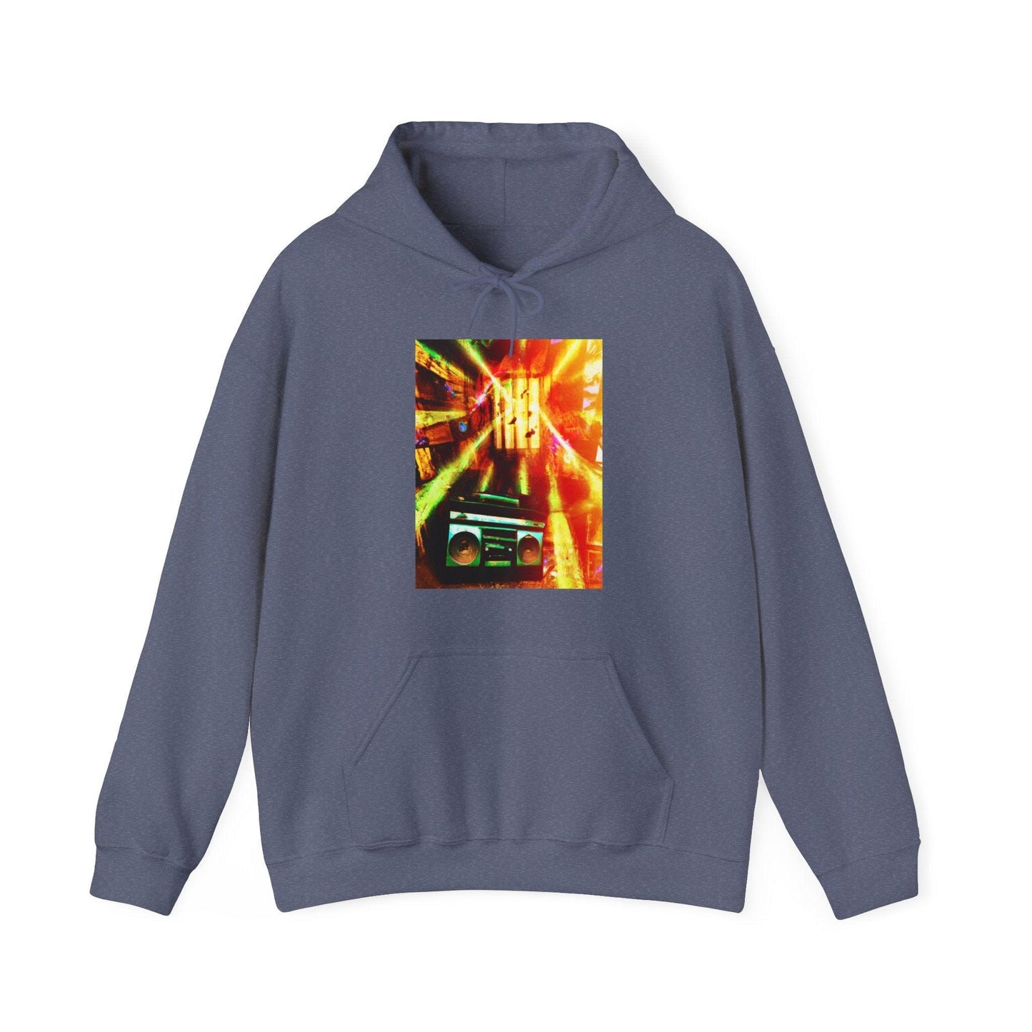 Prison BoomBox Light Burst Unisex Heavy Blend™ Hooded Sweatshirt - Lizard Vigilante