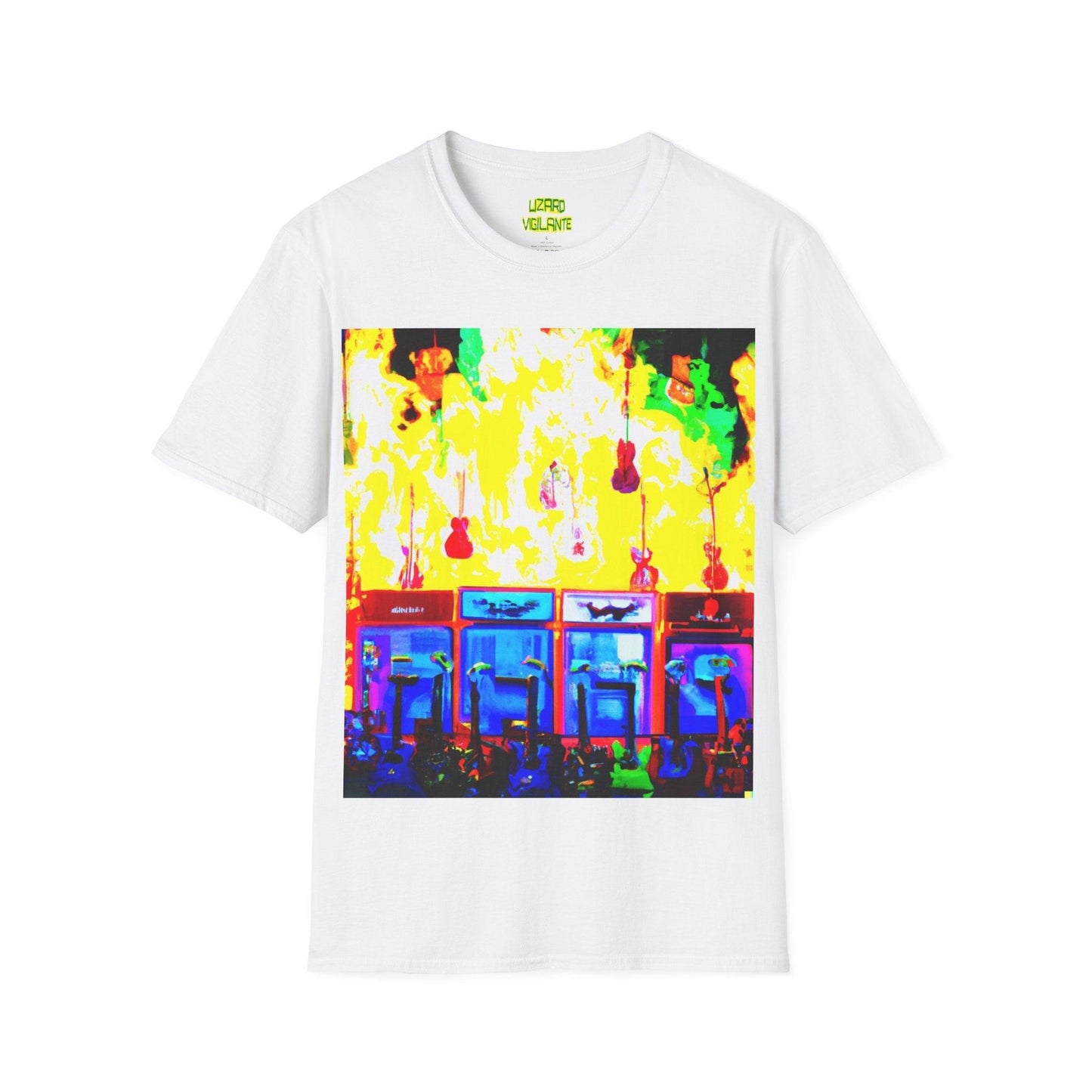 Flame Stacks Unisex Softstyle T-Shirt - Lizard Vigilante