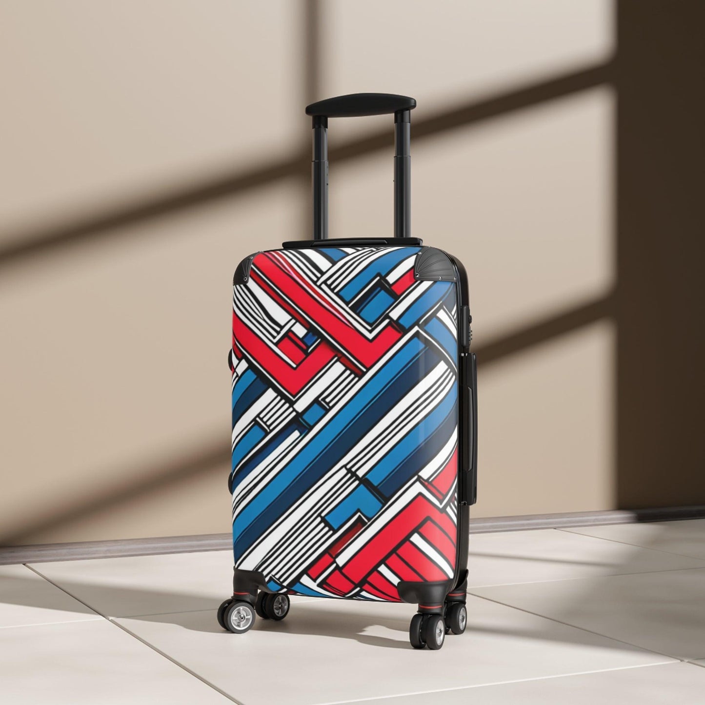 Geometric Patriot Suitcase - Lizard Vigilante