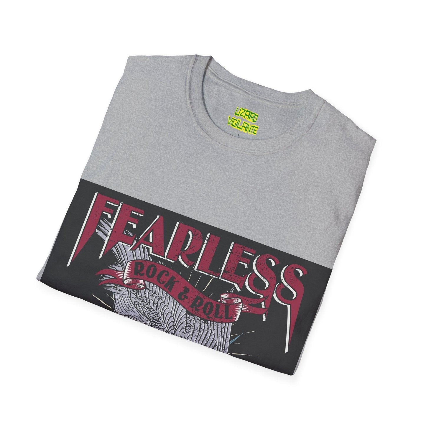 Fearless Rock & Roll Unisex Softstyle T-Shirt - Lizard Vigilante