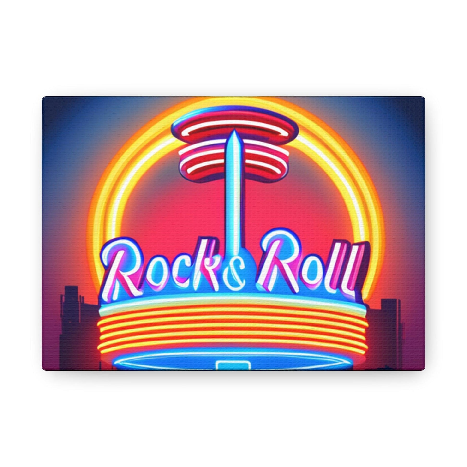 Rock & Roll Diner Canvas Gallery Wraps by Lizard Vigilante - Lizard Vigilante