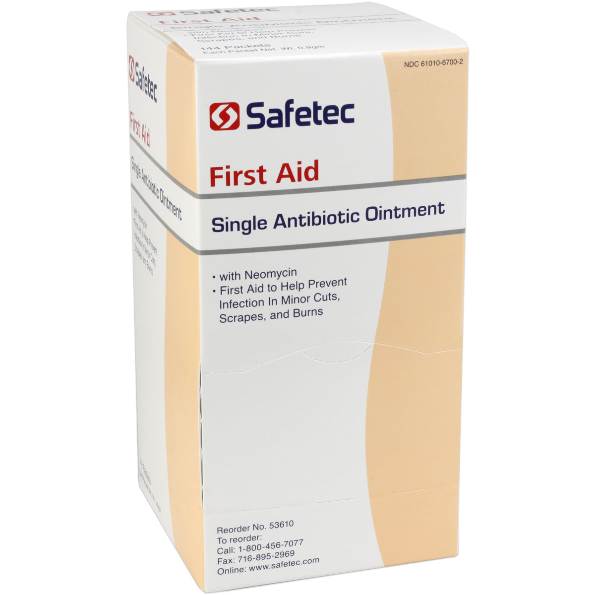 Single Antibiotic (Neomycin) .9gm. Pouch, 144 per box