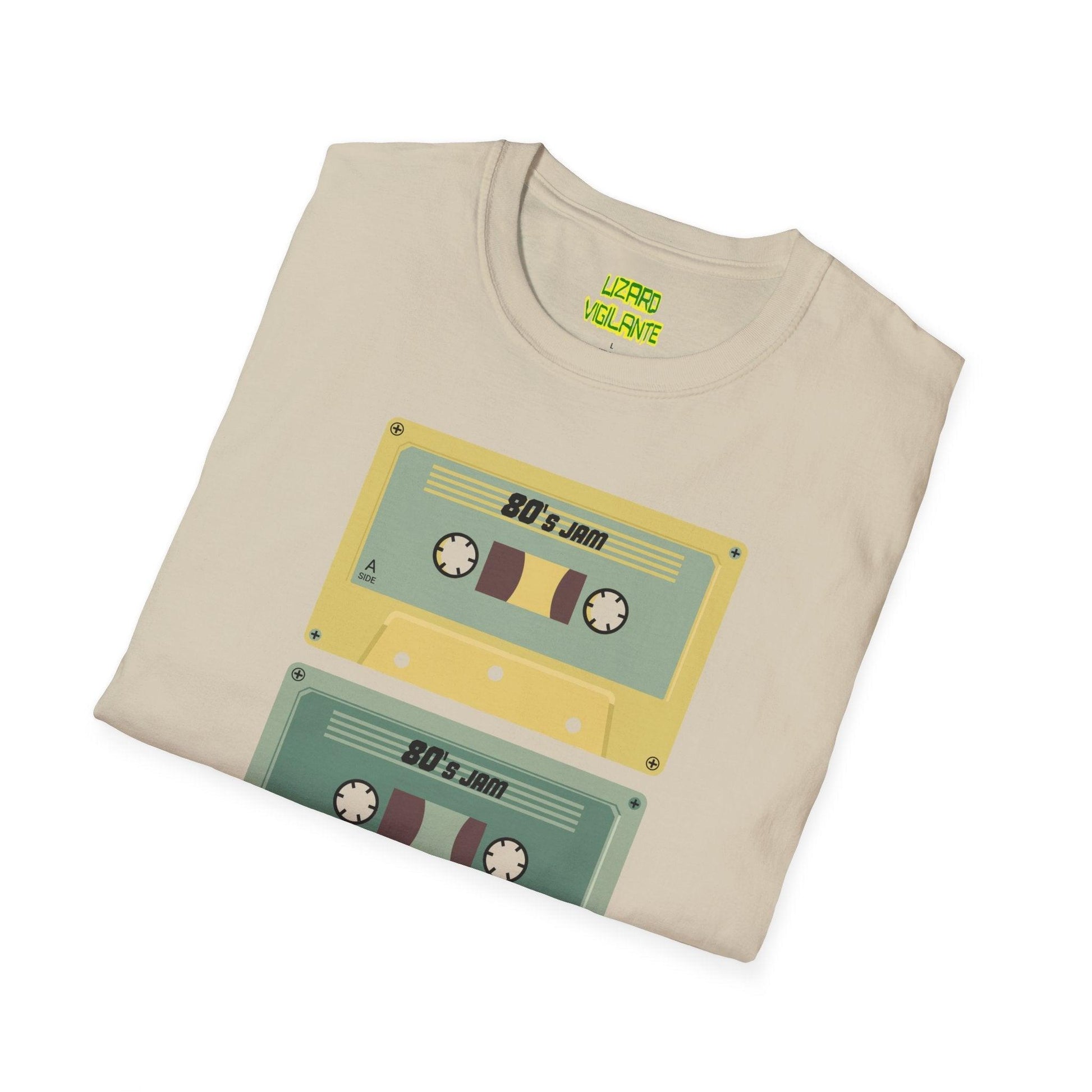 80s Jam MixTape Cassettes Unisex Softstyle T-Shirt - Lizard Vigilante