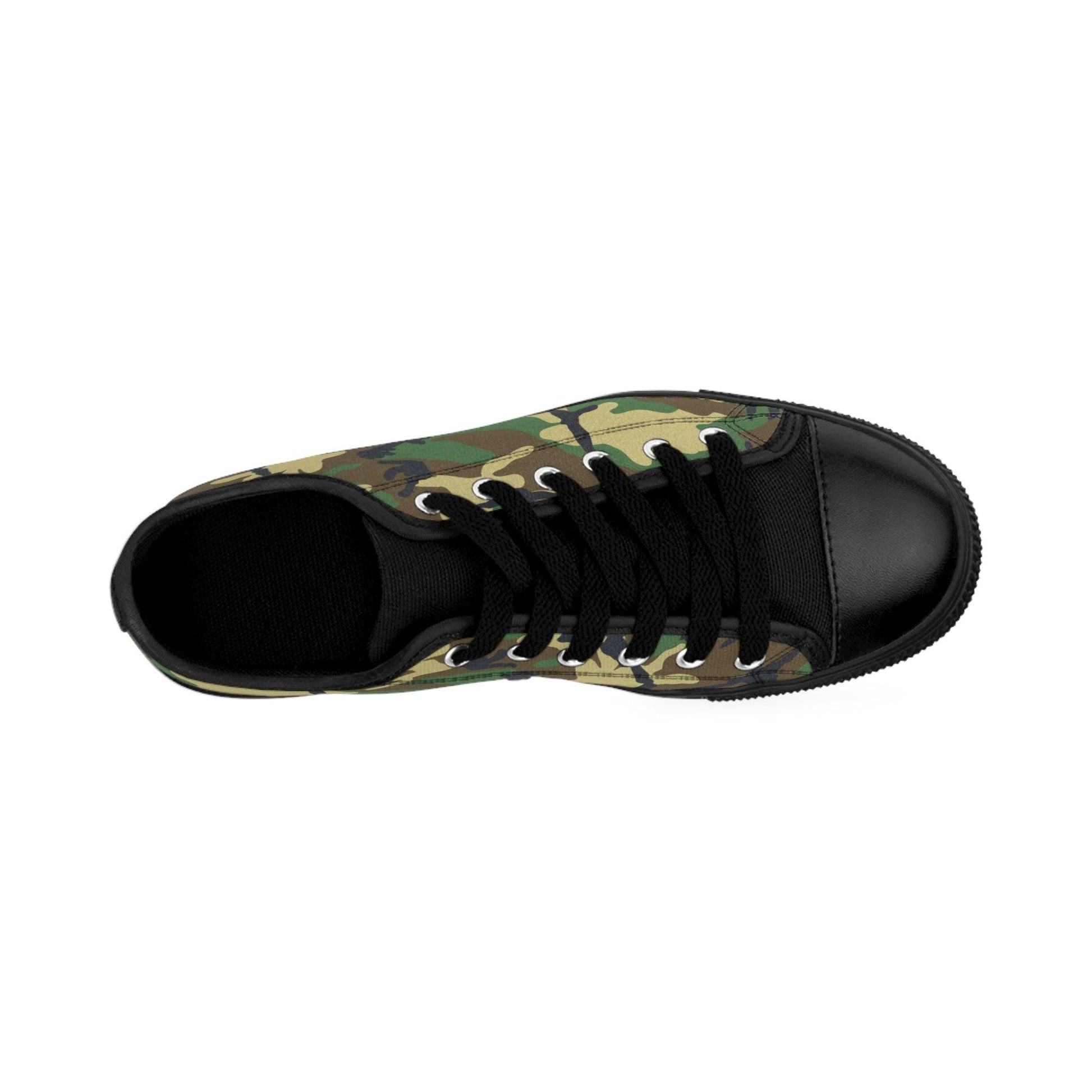 Green Black Camo Men's Sneakers - Lizard Vigilante