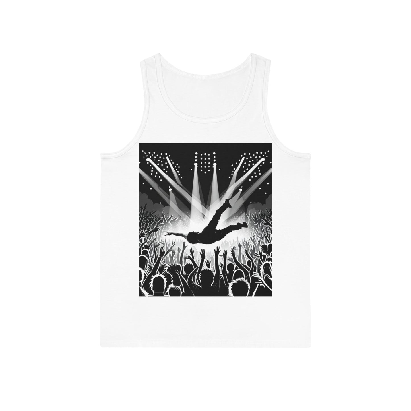 Crowd Surfing Metal Unisex Softstyle™ Tank Top - Lizard Vigilante