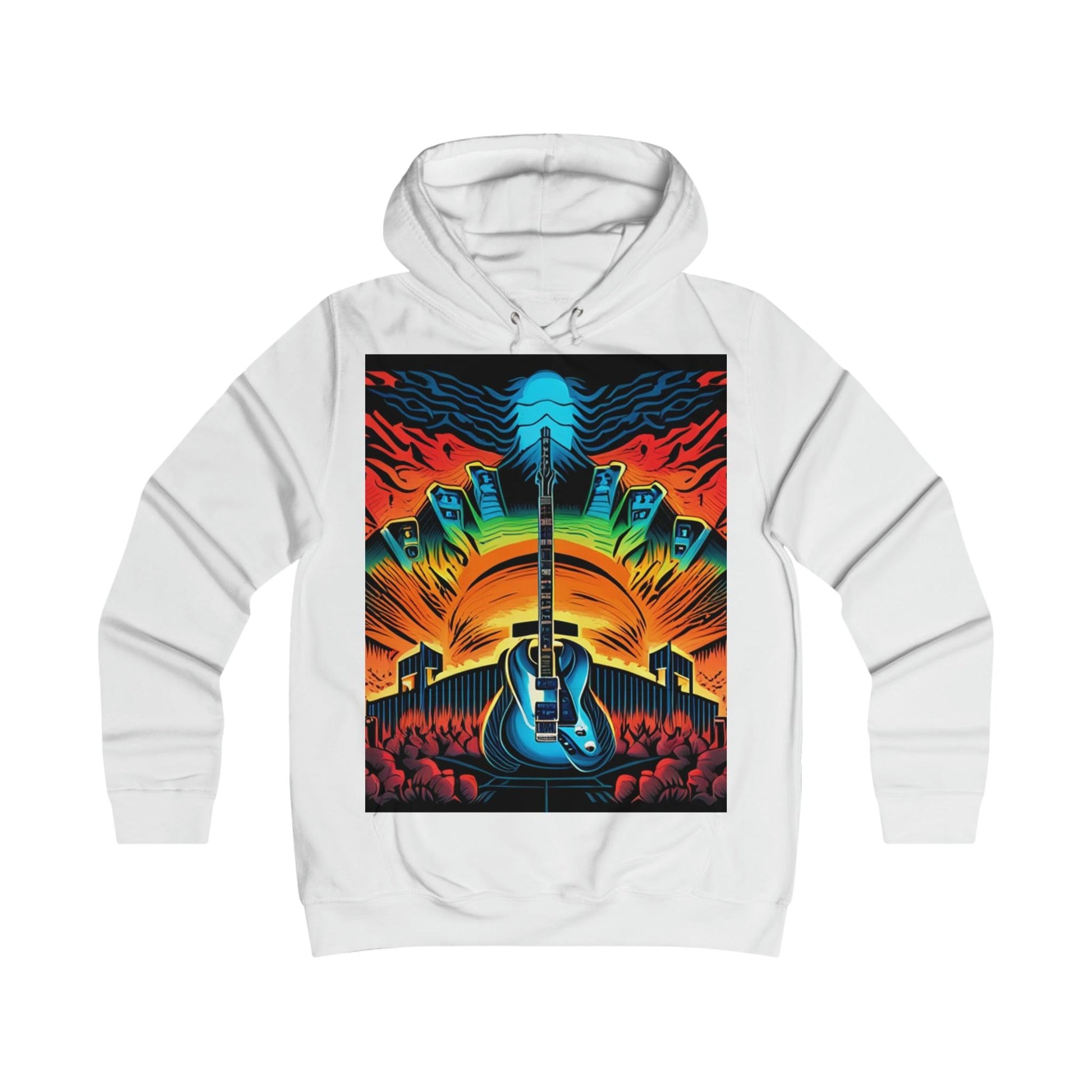 Guitar Adulation College Hoodie - Lizard Vigilante