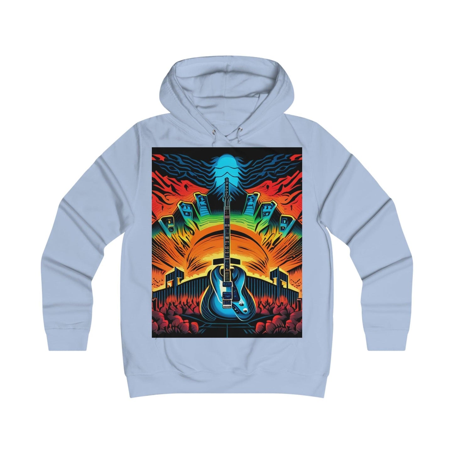 Guitar Adulation College Hoodie - Lizard Vigilante