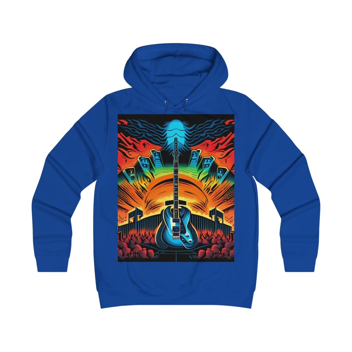 Guitar Adulation College Hoodie - Lizard Vigilante