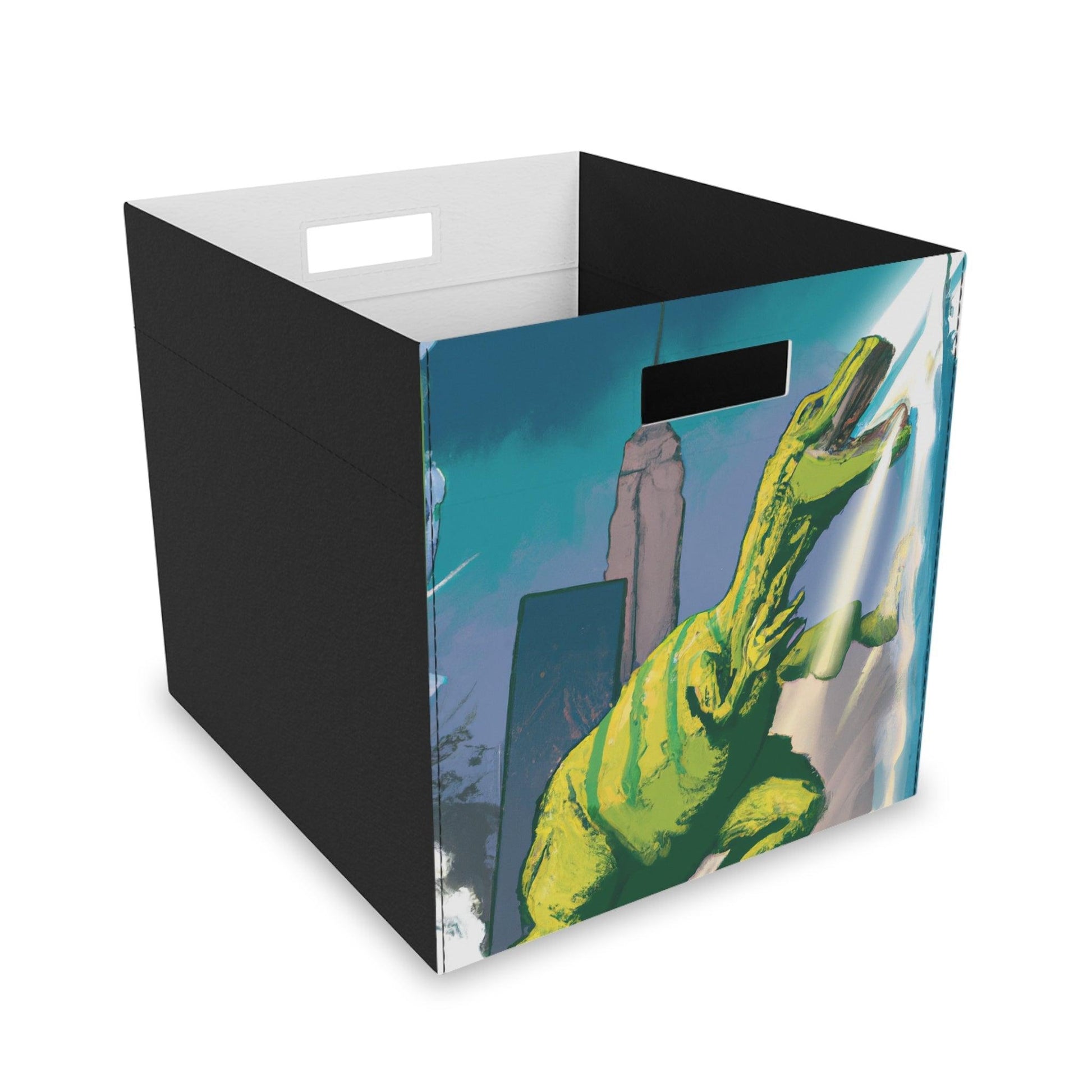 Prehistorcity Felt Storage Box - Lizard Vigilante