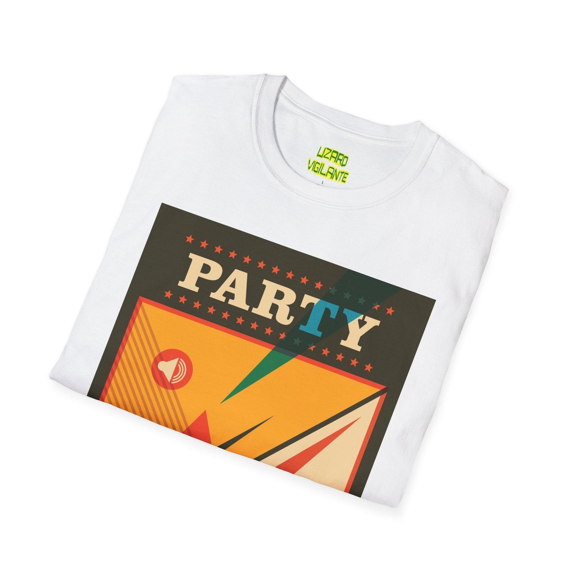 Party Car Graphic Unisex Softstyle T-Shirt - Lizard Vigilante