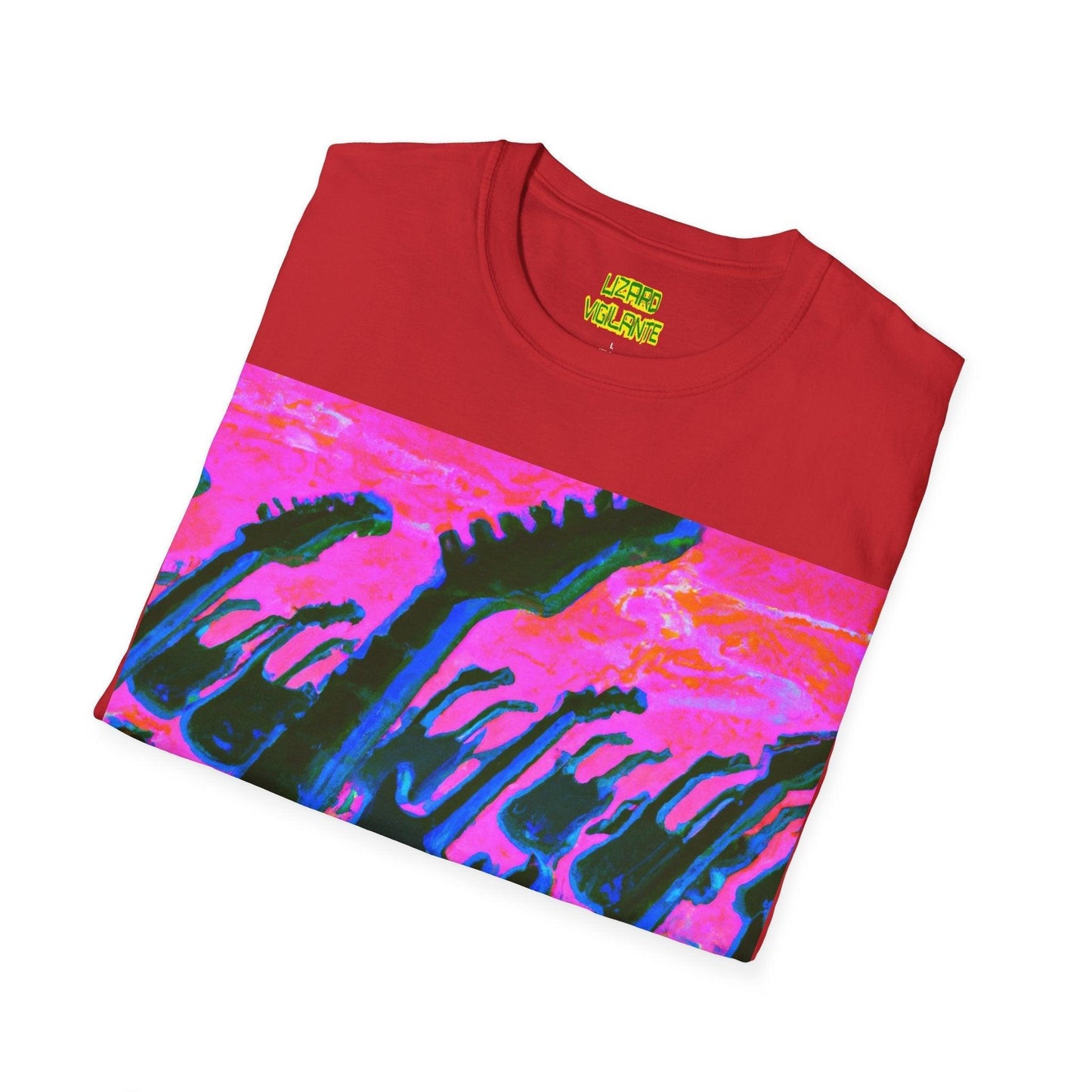 Beach Attack Unisex Softstyle T-Shirt - Lizard Vigilante