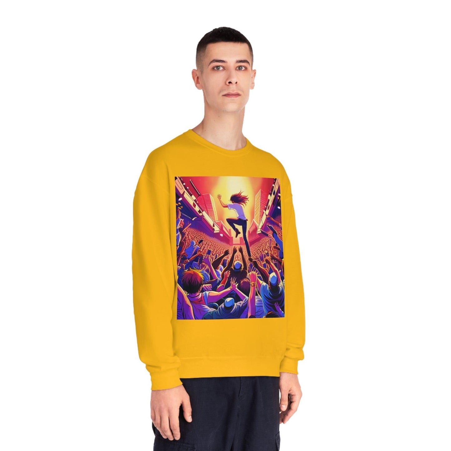 Metal Anime Unisex NuBlend® Crewneck Sweatshirt - Lizard Vigilante