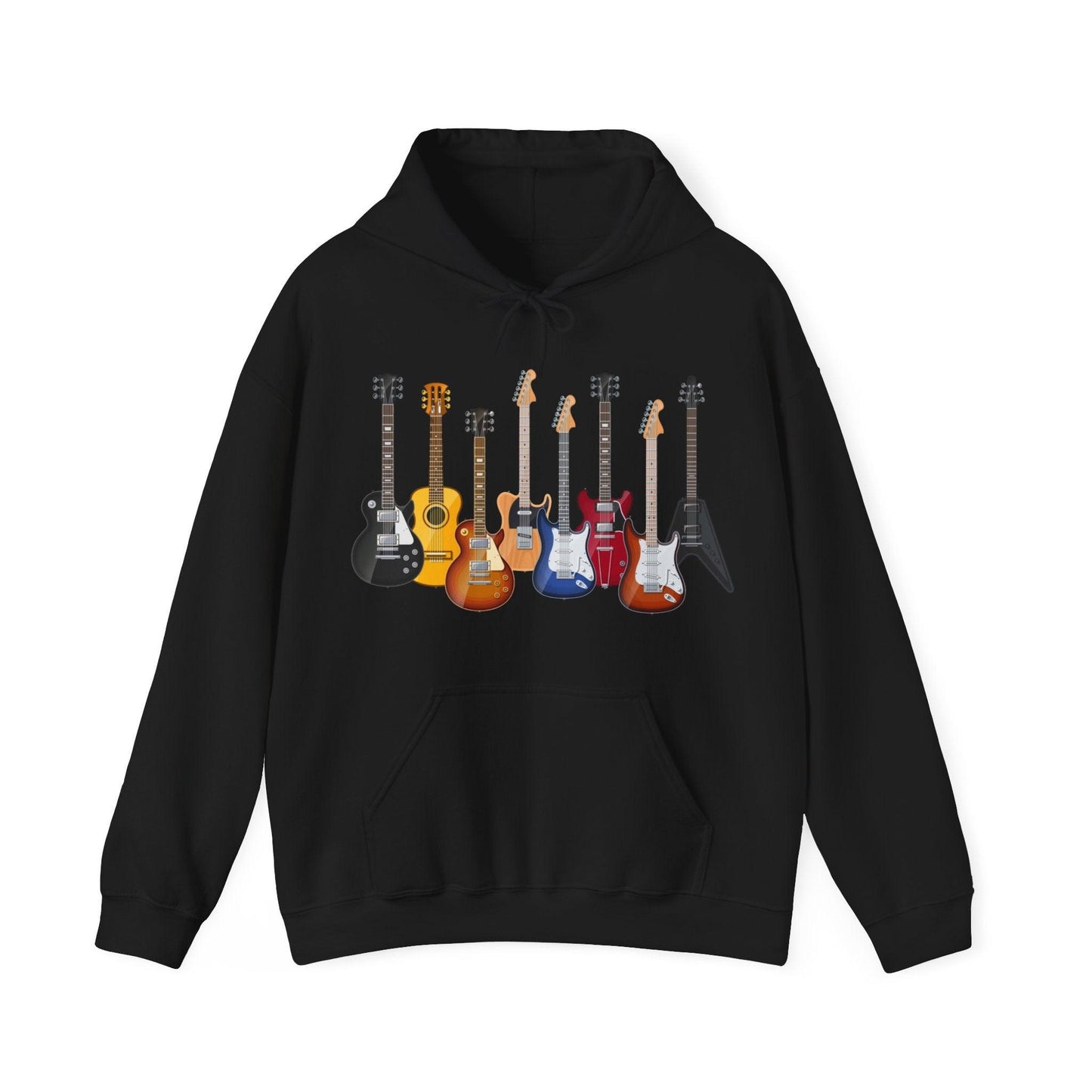 The Guitars Unisex Heavy Blend™ Hooded Sweatshirt - Lizard Vigilante