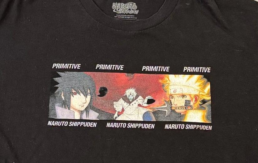 Naruto Shippuden Primitive Skateboarding Collab T-shirt