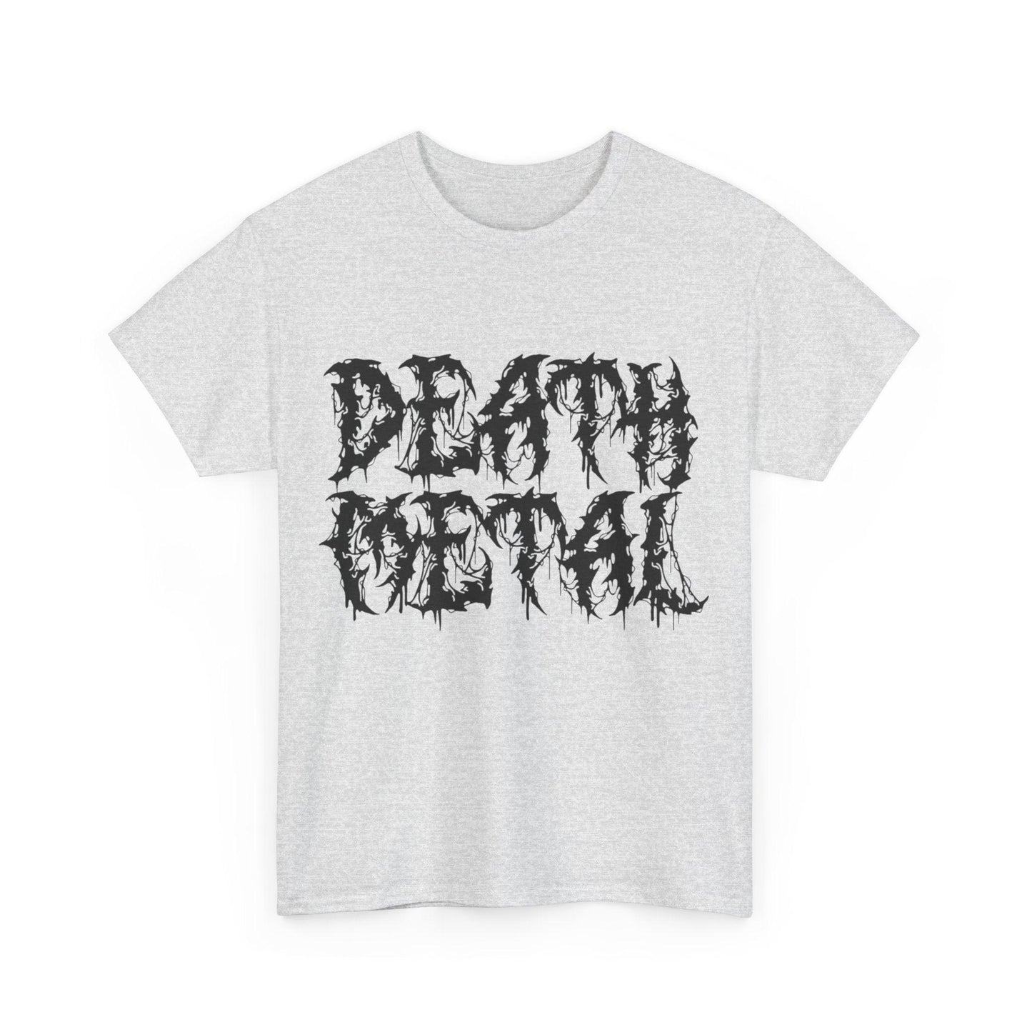 DEATH METAL Scary Lettering Unisex Heavy Cotton Tee - Lizard Vigilante