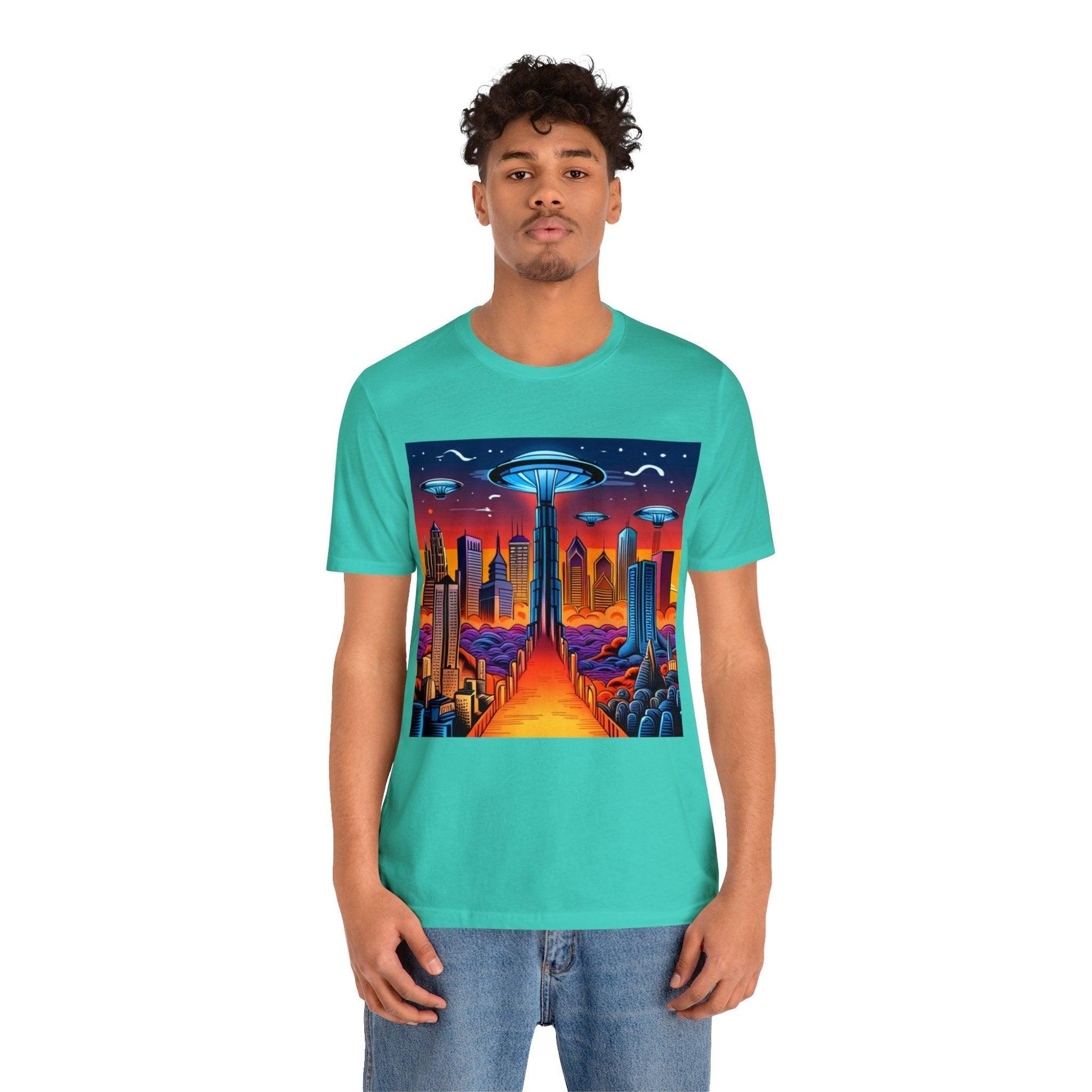 UFOCITY Unisex Jersey Short Sleeve Tee - Lizard Vigilante