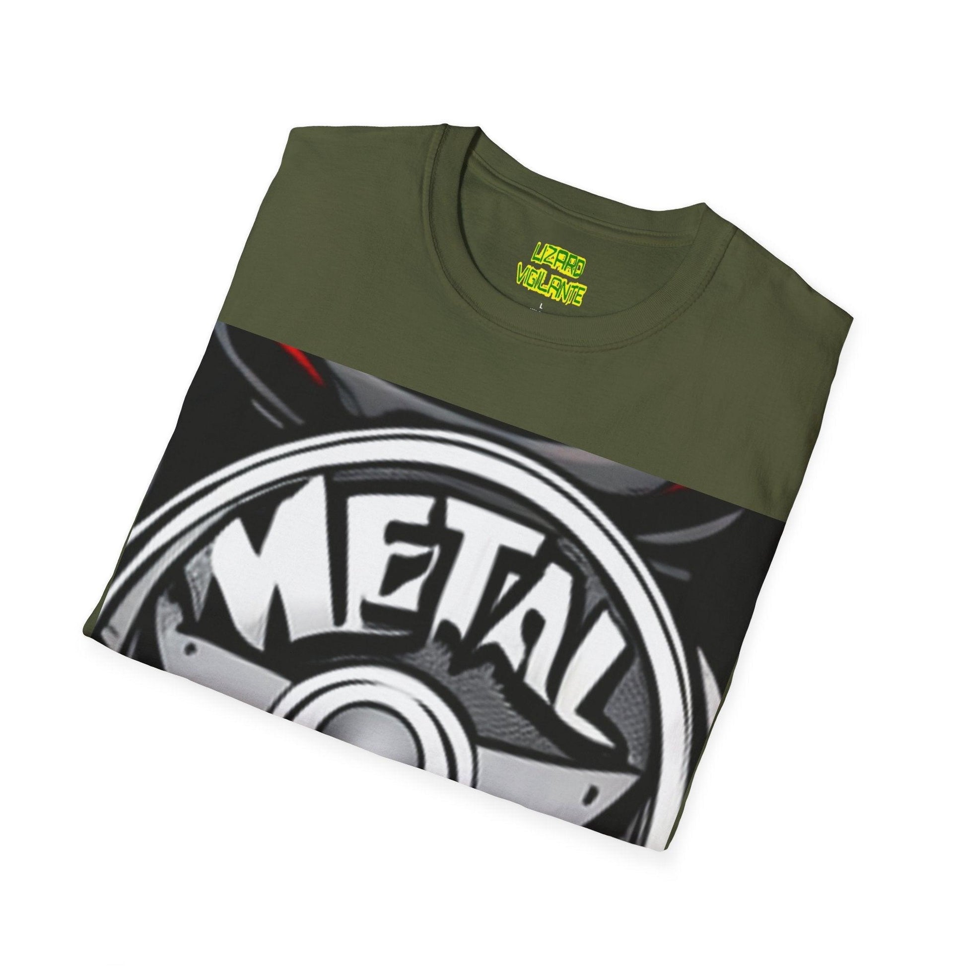 METAL Puree' Logo Unisex Softstyle T-Shirt - Lizard Vigilante