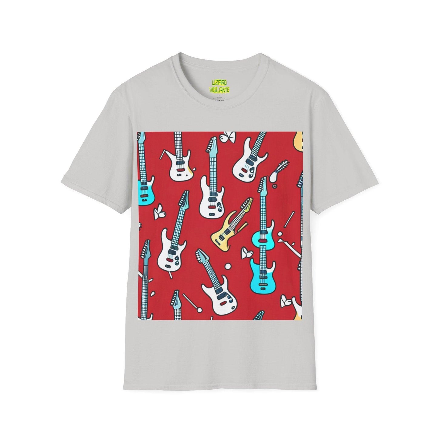 Polka Dot Guitar Unisex Softstyle T-Shirt - Lizard Vigilante