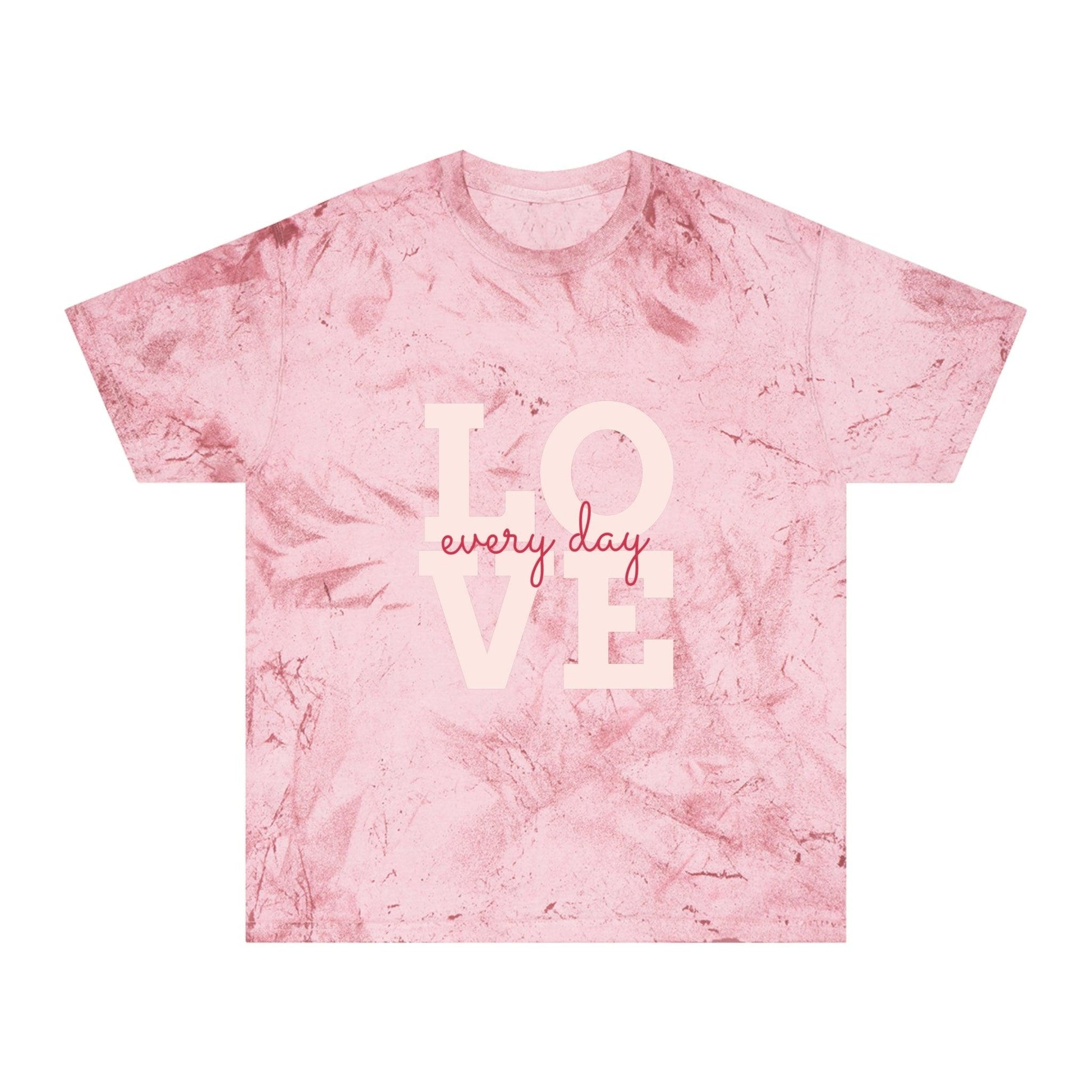 Love every day Unisex Color Blast T-Shirt Valentine’s Day Tee - Lizard Vigilante