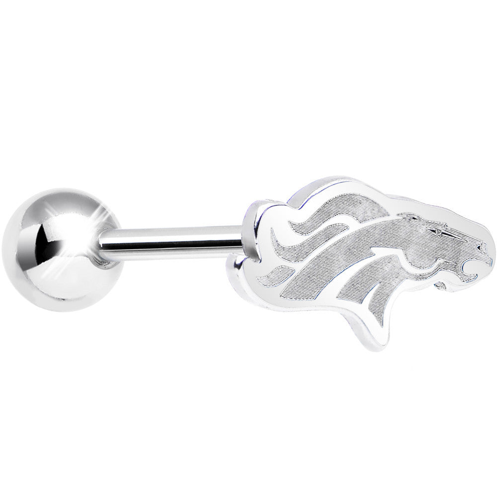 Officially Licensed NFL Cut Out Denver Broncos Tongue Ring