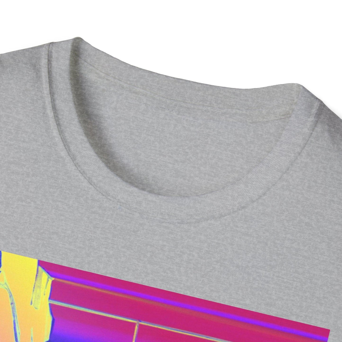 Psychedelic Monitor Unisex Softstyle T-Shirt - Lizard Vigilante